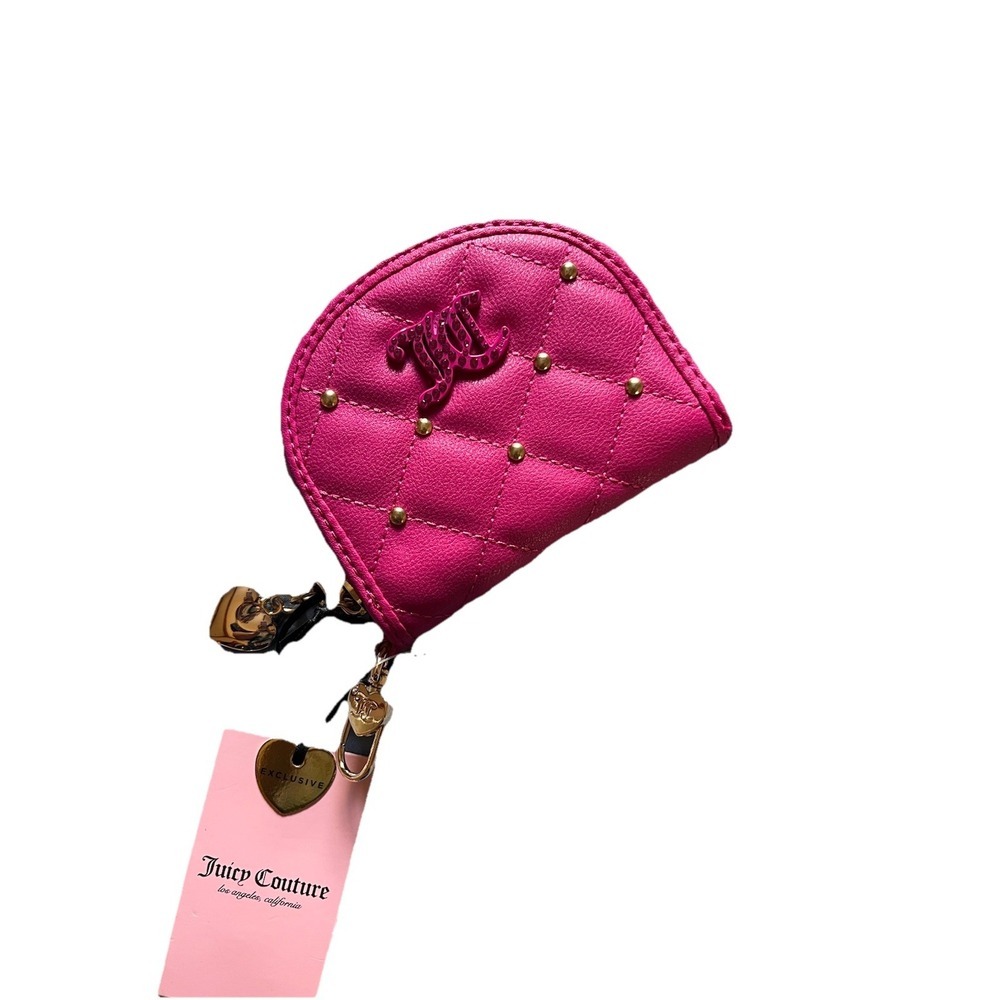 NWT Juicy Couture Holding The Line Half Moon With Inside Mirror - Raspberry Tart